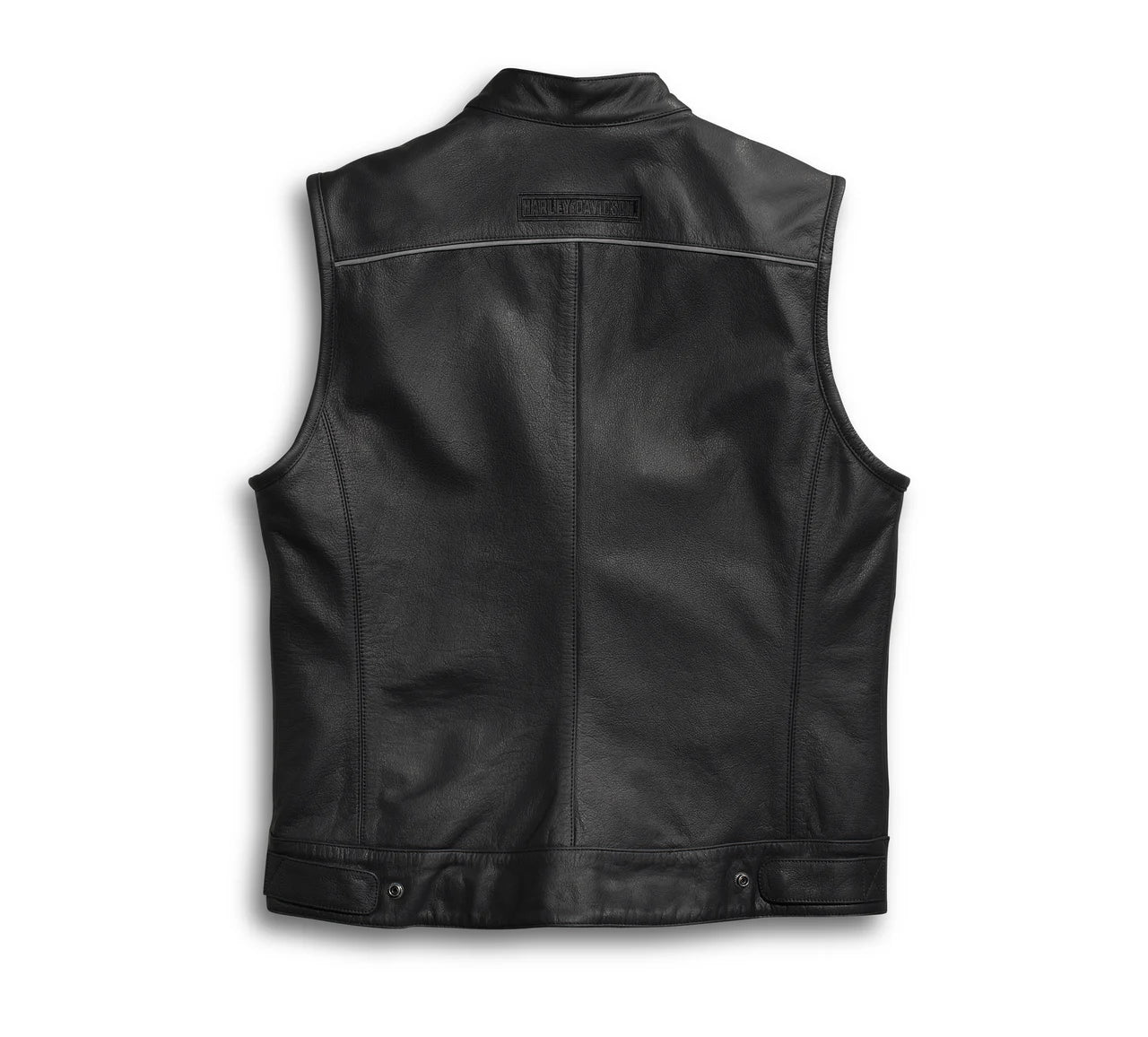 ZarJacketsEmpire men’s buffalo leather vest front view – durable utility vest