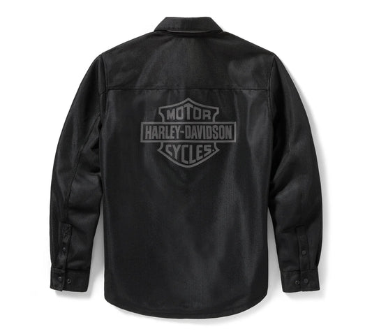 ZarJacketsEmpire men’s mesh riding shirt jacket front view – breathable riding jacket