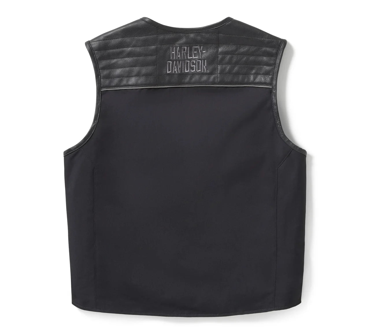 ZarJacketsEmpire men’s utility riding vest nylon and leather front view