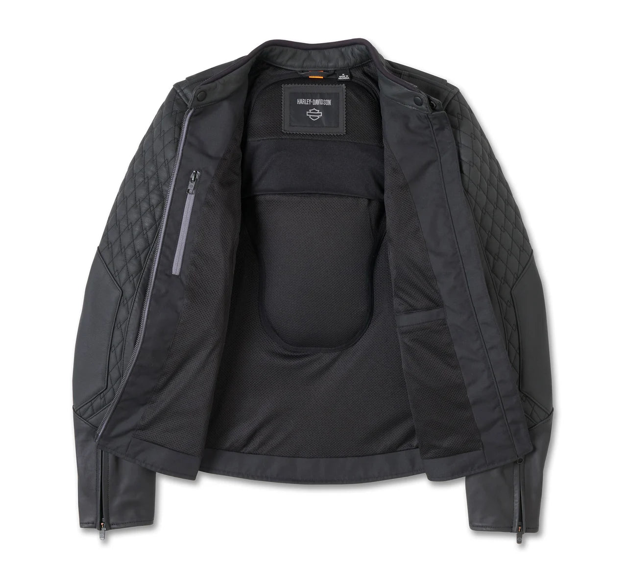 ZarJacketsEmpire women’s ventilated cowhide leather riding jacket front view