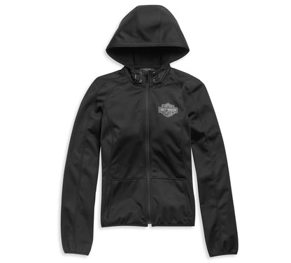 ZarJacketsEmpire women’s 3-in-1 cowhide leather riding jacket front view