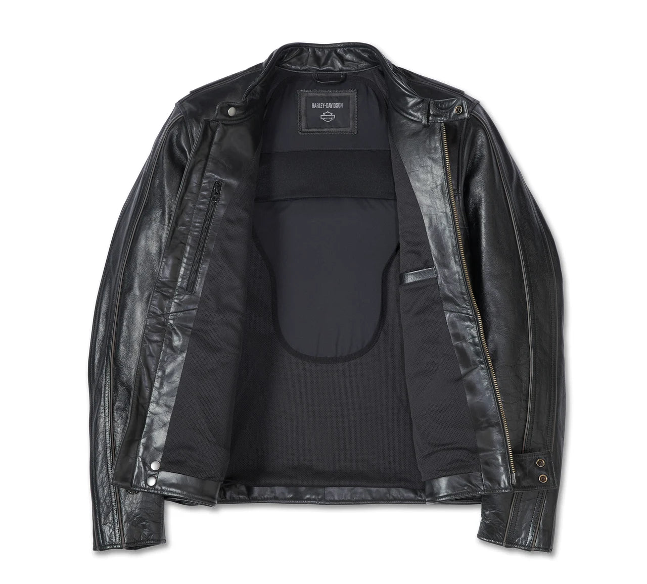 ZarJacketsEmpire men’s buffalo leather café-racer jacket front view
