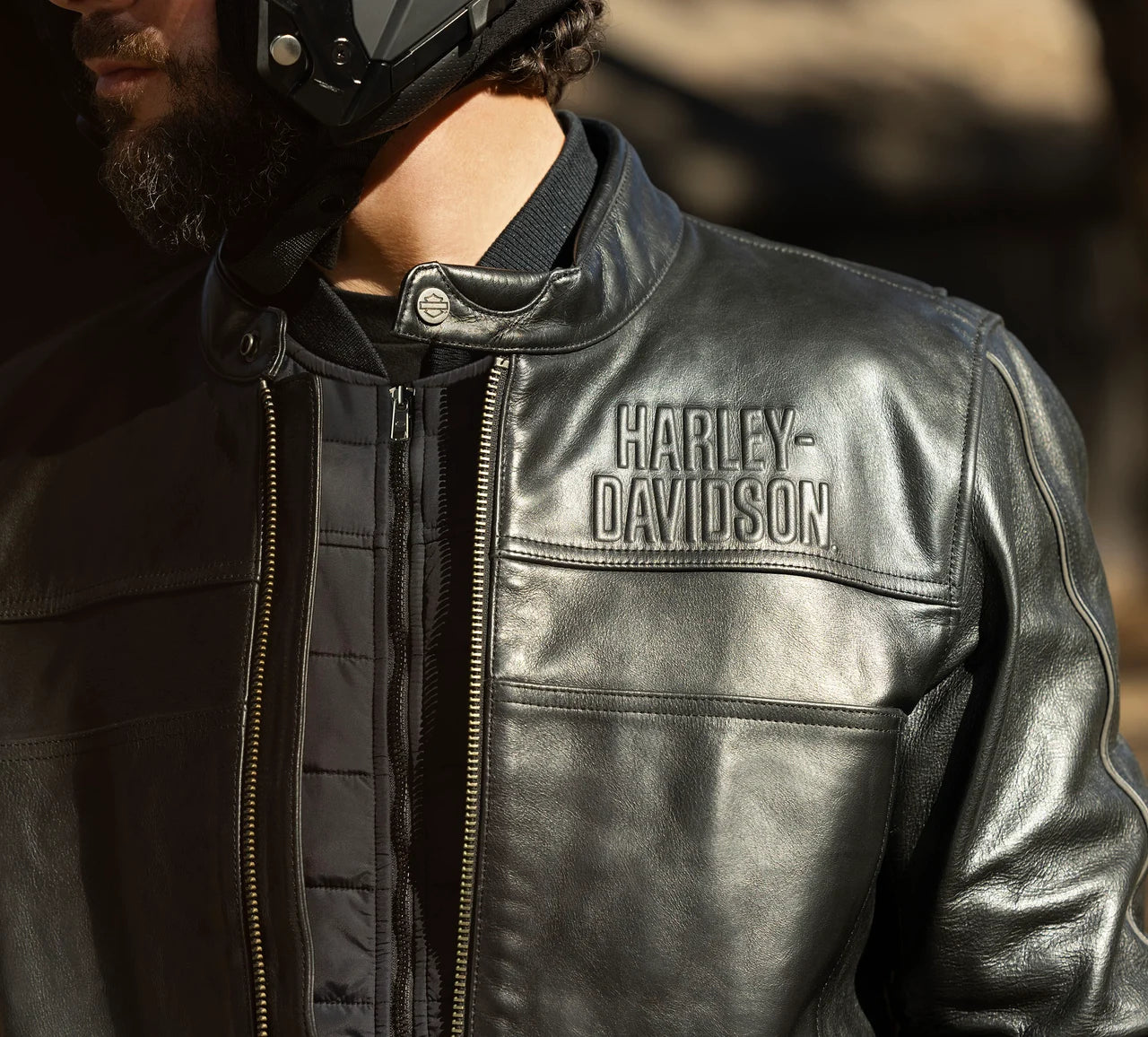ZarJacketsEmpire men’s buffalo leather café-racer jacket front view