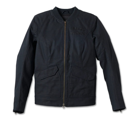 ZarJacketsEmpire women’s cotton-twill bomber riding jacket front view