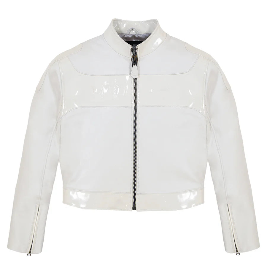 ZarJacketsEmpire Avirex cropped colorblock moto leather jacket for men