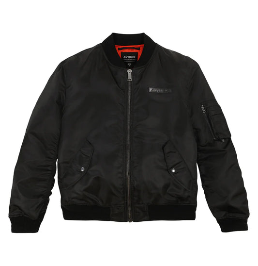 ZarJacketsEmpire Avirex black MA-1 nylon bomber jacket